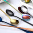 Long Handle Spoon 9.5 Inch Iced Cream Spoons Tea Spoon Coffee Stirrers Ice Spoon Stainless Steel Cocktail Stirring Spoons Dessert Milkshake Teaspo...