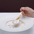 Kyraton Gold Soup Spoons 4 Pieces, Stainless Steel Titanium Plating Thick Heavy Weight Table Spoons, Asian Chinese Japanese Spoon Set for Cereal R...