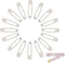 Diaper Pins, White Color Nappy Safety Pins Hold Clip Locking Cloth, Pack of 50...