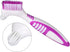 False Teeth Cleaning Brush, Double Sided Portable Denture Toothbrush for Brushes Multi Layered Set Hard Care Toothbrushes...