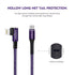 Cable USB-C to Lightning 90 Degree 2Pack 10ft 6ft iPhone Charger Fast Charging Cable Right Angle Cord (Cosmos Purple)......