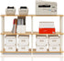Furinno 99130BE/WH 3-Tier Double Size Storage Display Rack, Beech/White...
