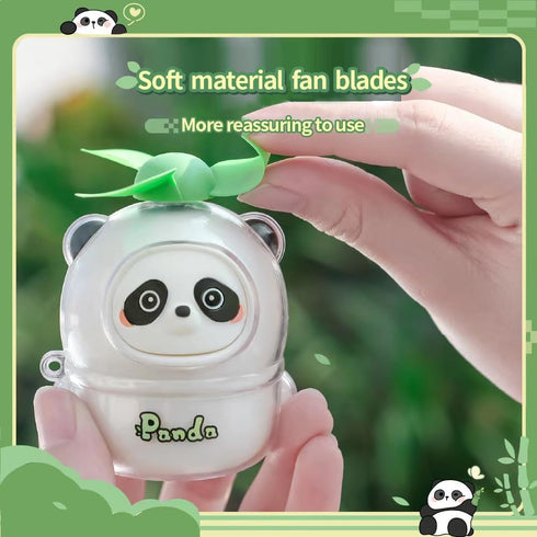 Rechargeable Mini Panda Fan, Summer Cute Animal Tabletop Decoration Portable Fan, Small Table Fan, Desk, Bedside Bookshelf, Car Mounted Small Toy ...