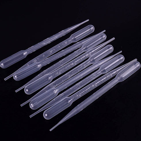 Yesallwas Plastic pippets Dropper 1ml 100Pcs, Large Pipette Dropper for Lab Measuring and distributing Liquid (1ml 100pcs)...
