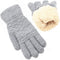 Women's Winter Warm Touch Screen Gloves Womens Thermal Cable Knit Wool Fleece Lined Glove for Cold Weather...