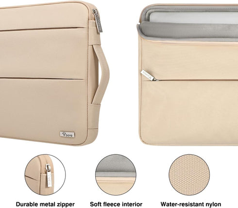 Voova 15.6-16 Inch Laptop Sleeve Carrying Case, Waterproof Computer Bag Cover Compatible with MacBook Pro 16 M3 M2 M1 Pro/Max 2023-2019, Dell XPS ...