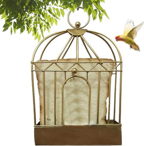 Bird Feeder Hanging Suet Bird Feeders Seed CakesBird Feeder,Outdoor Garden Decoration for Wild Backyard Attracting Birds (Golden)...