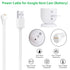 2Pack Power Adapter Compatible with Google Nest Cam Outdoor or Indoor, Battery - 6.5ft/2m Weatherproof Outdoor Charger Cable Power Your Camera Con...
