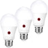 Emotionlite Dusk to Dawn Sensor Light Bulbs Outdoor,Neutral White LED Bulbs, 60 Watt Equivalent, Automatic On/Off, Porch, Patio,Garage, Hallway, B...