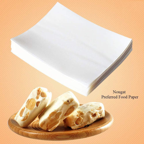 1000 Sheets Edible Glutinous Rice Paper Candy Wrapping Wafer Paper Sheets Rice Paper for Candy and Chocolate Making 3.15x2.36 Inches...