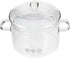Clear Glass Pot Glass Saucepan with Cover and Handles Clear Cooking Pot Simmer Pot Pan Glass Cookware for Pasta Noodle Soup Milk 1500ml Glass Sauc...
