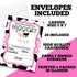 Heard the Moos Pink Cow-Themed Birthday Party Invitations for Kids, 20 5x7 Fill In Cards with Twenty White Envelopes by AmandaCreation...