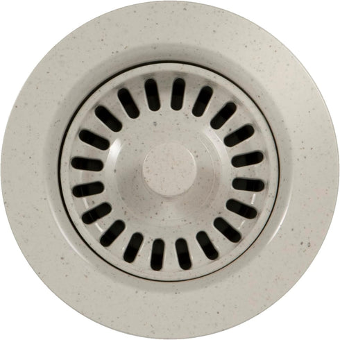 Houzer 190-9566 Speckled Granite Disposal Flange for 3.5-Inch Drain Openings, White...