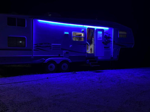 RV Led Awning Party Light, Led Awning Strip Light for Camper Motorhome Travel Trailer Concession Stands Food Trucks, Light Up Canopy Area for BBQ ...