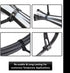 Kable Kontrol Reusable Cable Zip Ties 8 Inch 100 Pcs Black, 50 Lbs Tensile Strength, Self-Locking, Multipurpose Trigger Releasable & Adjustable Ny...