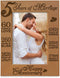 KATE POSH - 5 Years of Marriage Photo Frame - Happy 5th Anniversary Wood - Engraved Natural Solid Wood Picture Frame (5x7-Vertical)...