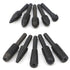 10pcs 6.3mm(1/4 Inch) Shank Rotary Rasp Set, Woodworking Twist Drill Bits, Electrical Tools Woodworking Rasp Chisel Shaped Rotating Embossed Grind...