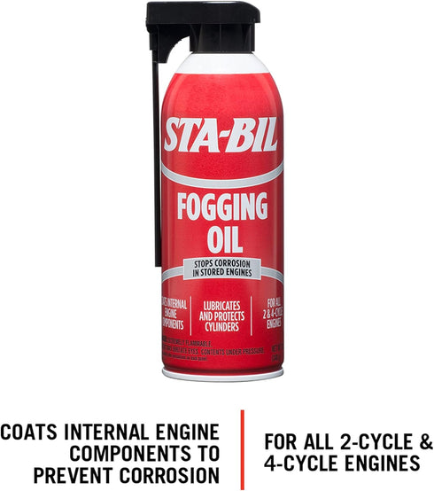 STA-BIL (22001) Fogging Oil - Stops Corrosion In Stored Engines - Lubricates And Protects Cylinders - Coats Internal Engine Components - For All 2...