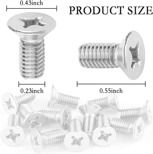 12Pcs Brake Disc Rotor Screws Kit,Premium Stainless Steel Brake System Parts 93600-06014-0H,Compatible with Acura,K3,City,Civic,Accord,Odyssey (12...