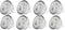 4W LED MR16 Bulbs 12V 4W LED Spotlight Bulb for Landscape Track Light, MR16 GU5.3 Base,12 Volt,4W(35W Equivalent Halogen Replacement),Cool White 6...