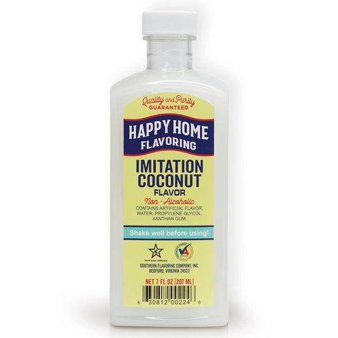 Happy Home Imitation Coconut Flavoring, Non-Alcoholic, Certified Kosher, 7 oz...