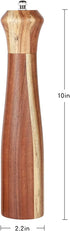 KKC HOME ACCENTS Wooden Pepper Grinder Mill,Pepper Mill Refillable, Acacia Wood,10 Inch...