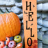 Welcome Stencils and Halloween Stencils with Spider Webs - Welcome Stencil Templates for a Vertical Sign - Halloween Stencils for Painting on Wood...