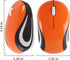 elec Space Mini Small Wireless Mouse for Travel Optical Portable Mini Cordless Mice with USB Receiver for PC Laptop Computer (Orange)...