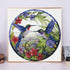 DIY Stamped Cross Stitch Kits Stained Glass Hummingbird and Flower for Beginners Easy 11CT Needlepoint Embroidery Counted Cross Stitch Kits Art Cr...