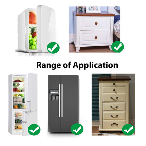 Fridge Lock,Refrigerator Locks,Freezer Lock with Key for Child Safety,Locks to Lock Fridge and Cabinets,White Fridge Lock...