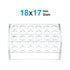 uxcell Test Tube Rack Holder Lab Stand Acrylic 18-Well 17mm Diameter Clear for 10ml,15ml Tube...