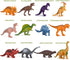 Kids Dinosaur Figures Toys, 7 Inch 12 Pack Jumbo Plastic Dinosaur Playset, STEM Educational Realistic Dinosaur Figurine for Boys Girls Toddlers...