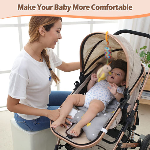 Infant Car Seat Insert, Newborn Car Seat Insert,KAKIBLIN Baby Stroller Liner Baby Car Seat Head Support,Toddler Car Seat Cushion Carseat Neck Supp...