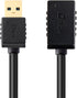 DTECH USB 3.0 Extension Cable 10ft Type A Male to Female Adapter with Gold Plated Connector (Black, 10 Feet)...