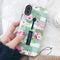 Compatible with iPhone XR Case Finger Grip,3D Embossed Pink Flowers Gray Shell Design, Rugged Shockproof Slim Fit Dual Layer Finger Ring Loop Stra...