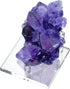 Hipiwe 4-Pack Clear Acrylic Display Stand, Three-Peg Display Easel Stands for Fossil Coral Geodes Rock Mineral Agate Small Collectibles, Large...