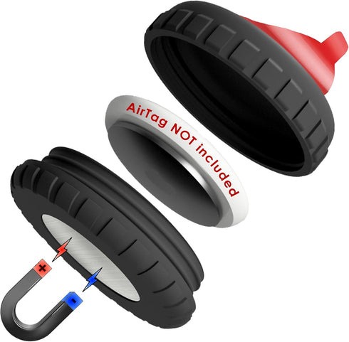 Ultra Strong Case Compatible with Apple AirTag Waterproof, Vibration & Shock Proof, Secure Attach for Hidden Tracking of Car, Bike, Truck, Motorcy...