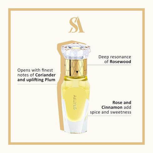 Swiss Arabian Gratify For Unisex - Luxury Products From Dubai - Long Lasting Personal Perfume Oil - A Seductive, Exceptionally Made, Signature Fra...