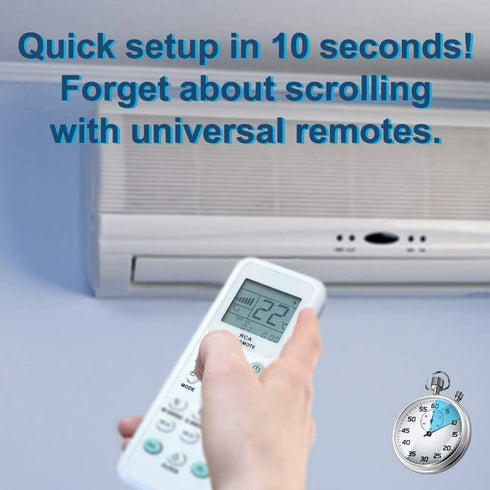 HQRP Universal A/C Remote Control Compatible with LG Panasonic Sharp Samsung Fujitsu Gree Guangda Guqiao Haier Helton Hemilton Hicon Hisense Hitac...