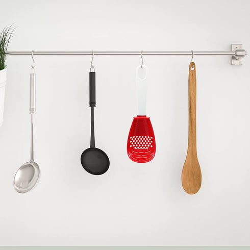 pack of 2 Multifunctional cooking gadgets, 6 in 1 cooking utensils Slotted Spoon, 356°F Heat Resistant kitchen gadgets, Egg Separator, Cooking, Dr...