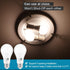 Dusk to Dawn Light Bulbs 4000K Cool White (Neutral White), 850LM, 60W Equivalent, LED 9.5W, A19, E26 Base, 2-Pack, HQ-H013...