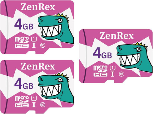 4GB Pack of 1, 3 Count Micro SDHC High Speed C10 U1 A1 Memory Card for Camera Tablet Smartphone with Adapter...