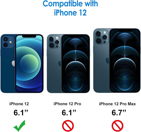 JETech Screen Protector for iPhone 12 6.1-Inch with Camera Lens Protector, Tempered Glass Film, 2-Pack Each......