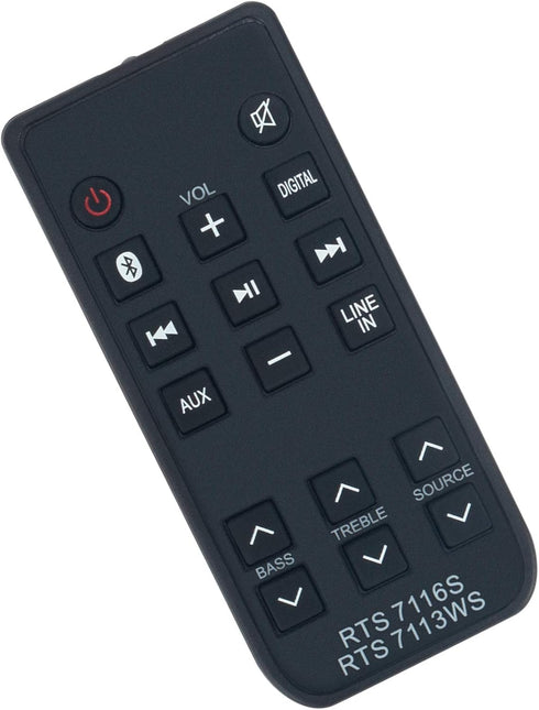 New Replacement Remote Control fit for RCA 37" Sound Bar Alco Electronics Soundbar RTS7116S rts7116s RTS7113WS SBT17116S A2HRTS7116S A2H-RTS7116S ...