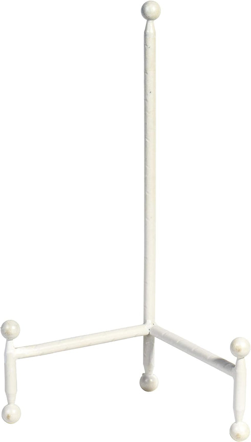 Red Co. Decorative Tripod Plate Stand and Art Holder Easel in White Finish - 11.5" h...