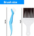 5Pcs Air Conditioner Condenser Fin Comb,Radiator Comb Tool Condenser Coil Ac Fin Comb Straightener,for Refrigerators,Automobiles,Evaporators,Compu...