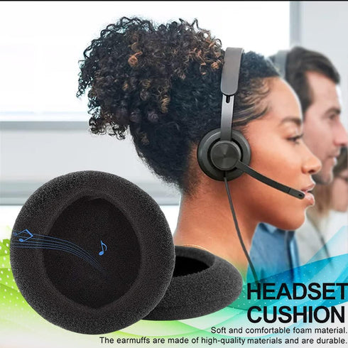 10 Pairs 60mm/2.4" Replacement Foam Ear Pud Earpads Sponge Cushion Covers for Logitech H600, H330, H340,Sony MDR-G45LP,Jensen JHH110 /FreeTalk 509...