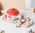 Mushroom Spoons - Asian Ceramic Soup Spoon Set of 2, Safety Ceramics - Use for Noodle, Dessert, Breakfast, Soup....