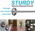 4Pcs Universal Baby Gate Threaded Spindle Rod, M8 (8mm) Replacement Bolt Part for Pet Pressure Mounted Safety Gates, Extra Long Baby Tension Gate ...