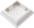 New England Vinyl PVC Plastic Fence Post Cap 4" x 4" (White)...